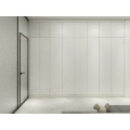 Nuevo diseño puerta corredera de madera blanca armario simple